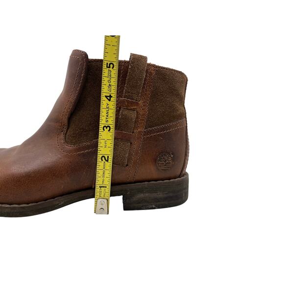 Timberland Earthkeepers Savin Hill Genuine Leather Chelsea Boots Brown 6 - Picture 5 of 8